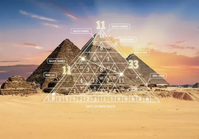 cách vẽ kim tự tháp thần số học