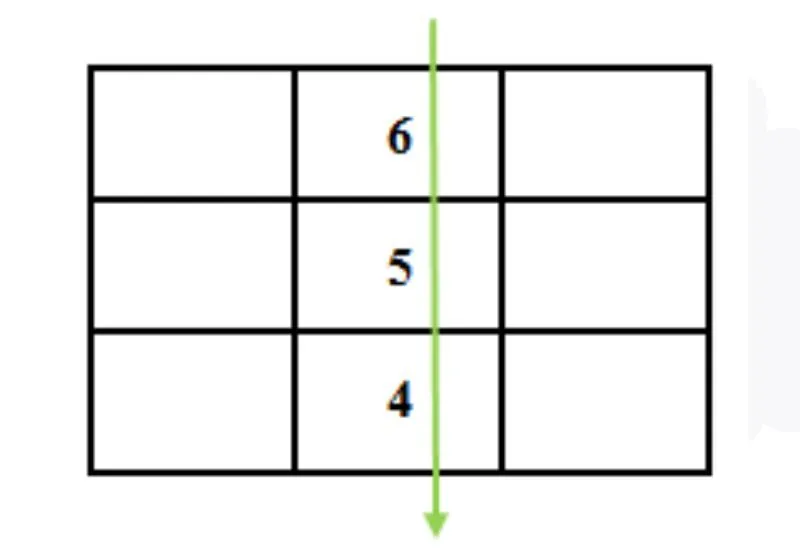 thiếu mũi tên 456 