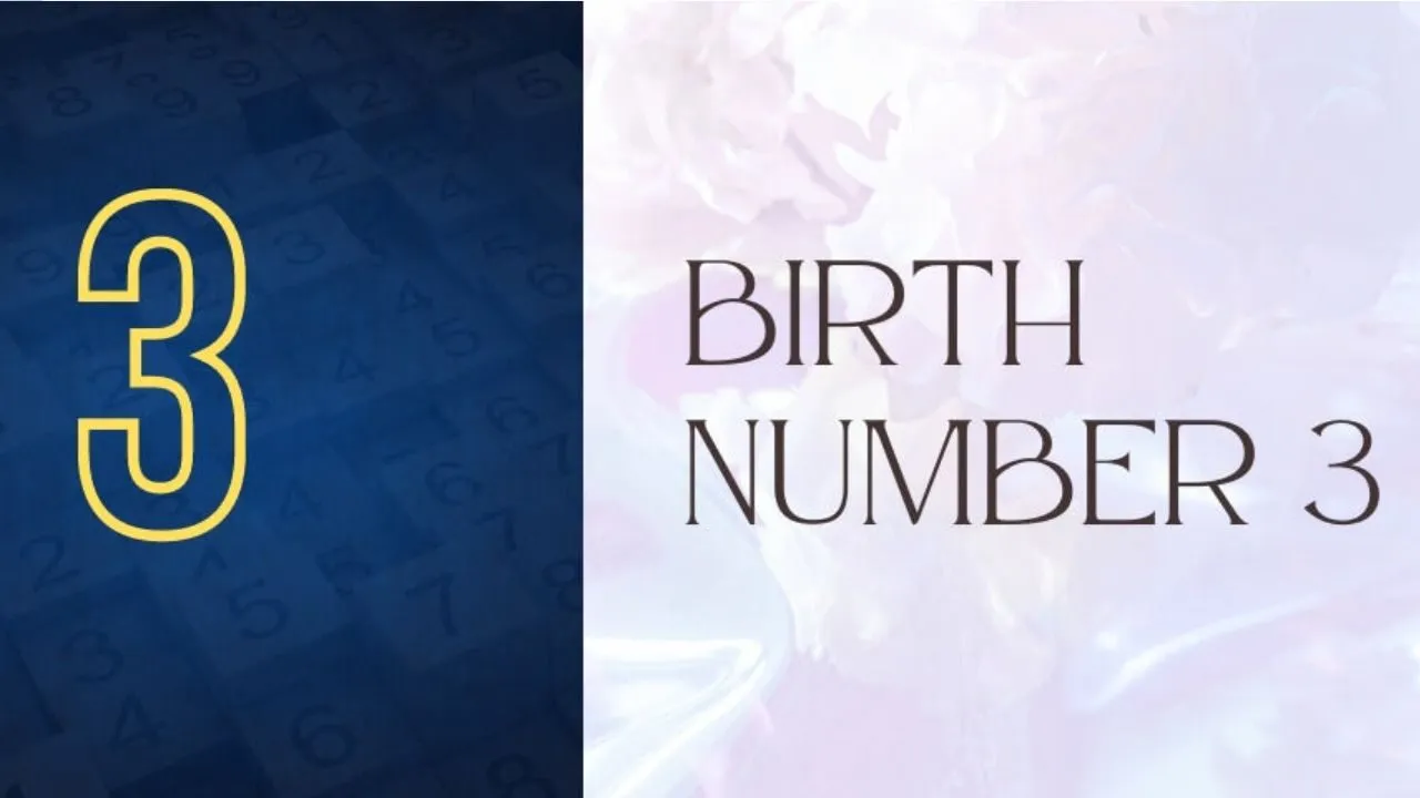 số 3 trong biểu đồ ngày sinh