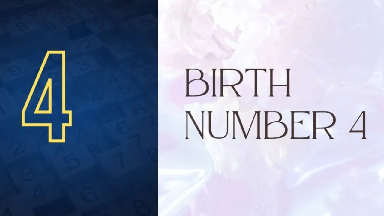 số 4 trong biểu đồ ngày sinh