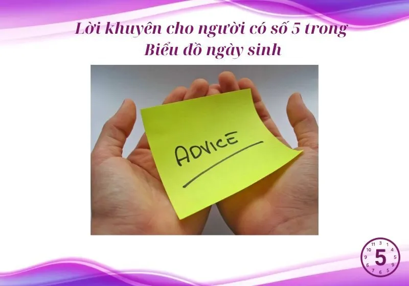 người có 2 số 5 trong biểu đồ ngày sinh