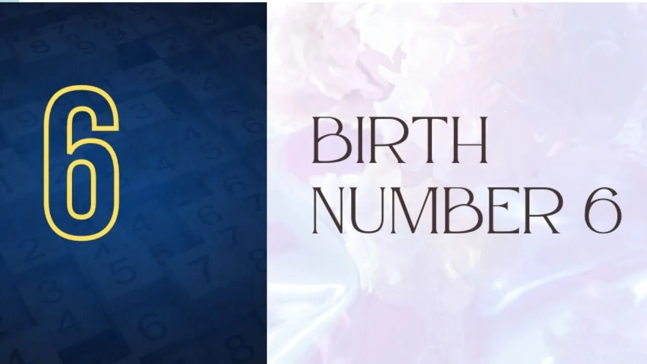 số 6 trong biểu đồ ngày sinh
