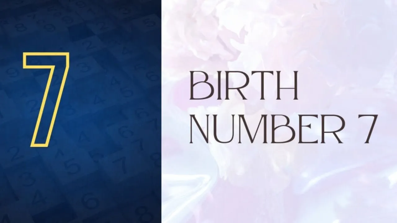 số 7 trong biểu đồ ngày sinh