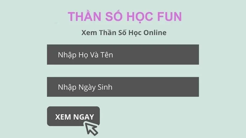 Tra cứu thần số học tại Thần Số Học Fun